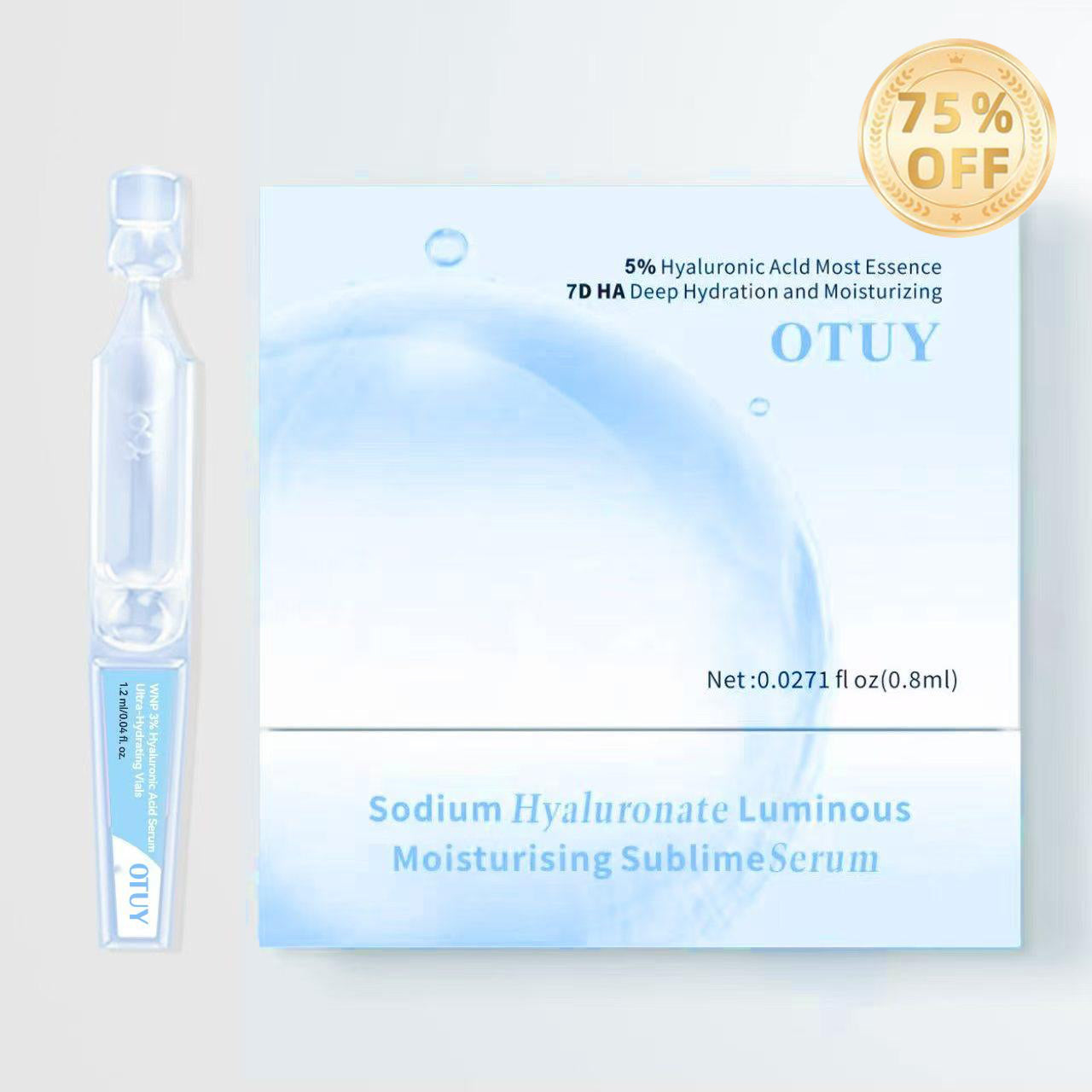 Hyaluronic Acid Facial Serum - 30ml Sterile Single-Use Ampoules