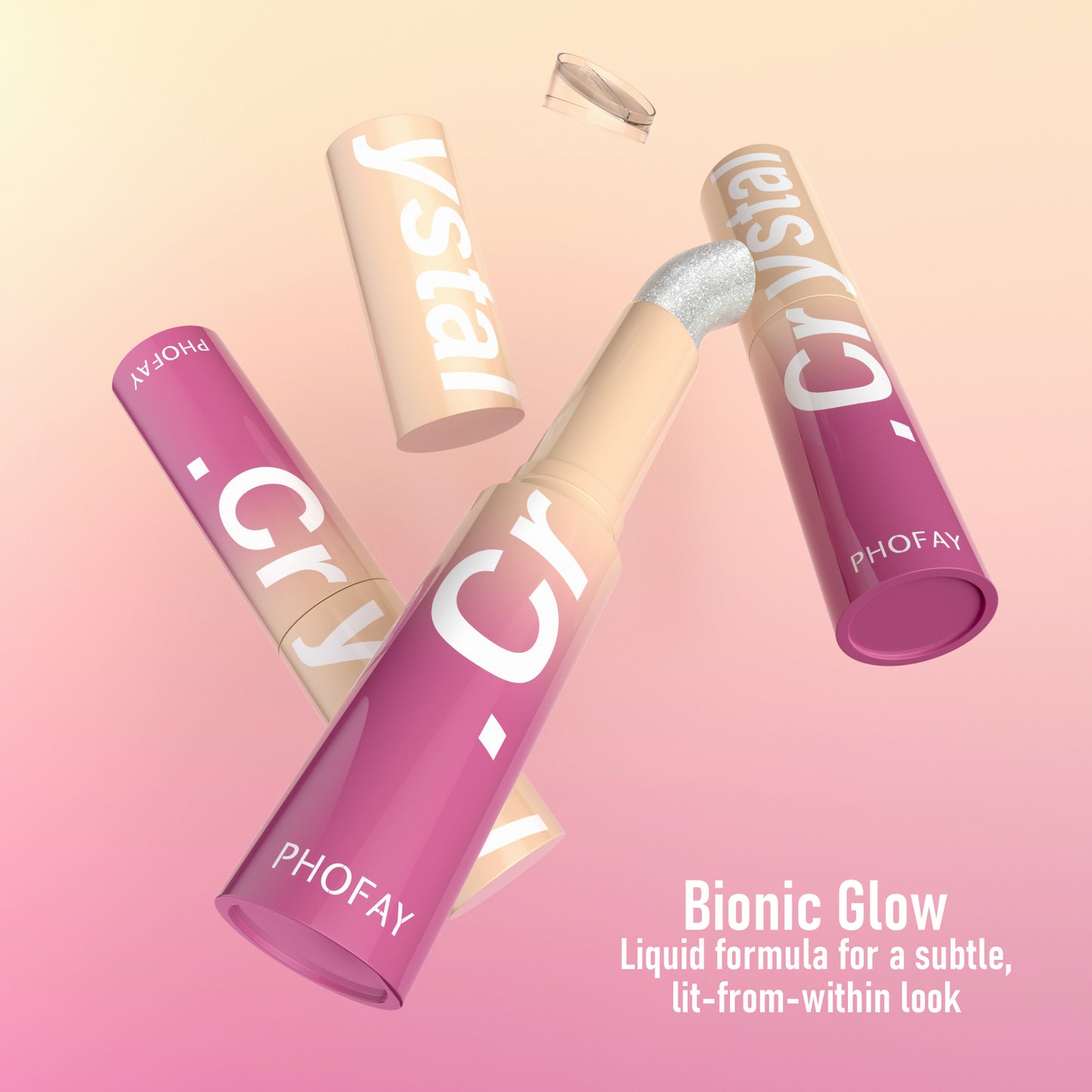 Crystal Jelly Highlighter Stick - Moisturizing Shimmer Makeup