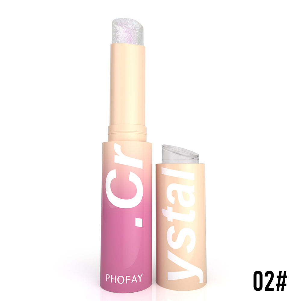 Crystal Jelly Highlighter Stick - Moisturizing Shimmer Makeup