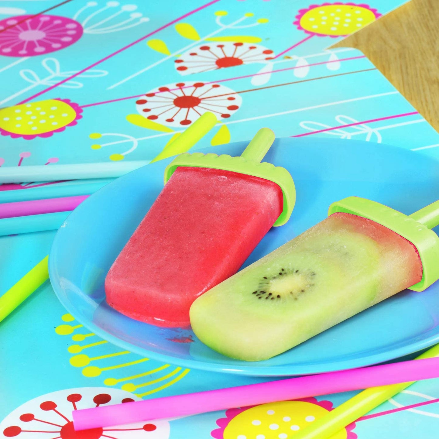 Reusable 6-Cavity Popsicle Molds for Homemade Ice Snacks