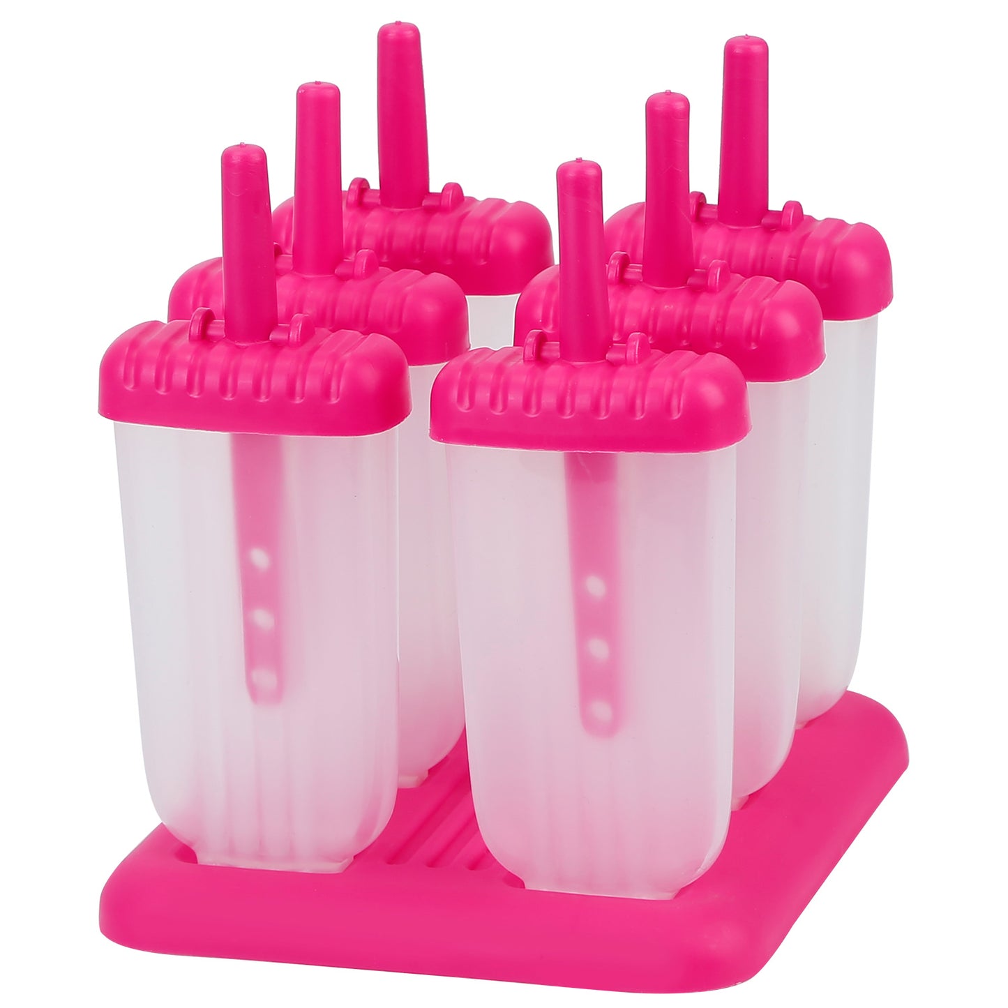 Reusable 6-Cavity Popsicle Molds for Homemade Ice Snacks