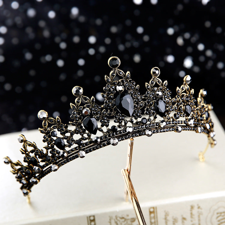 Vintage Crown Bridal Headdress - Retro Luxury Headpiece