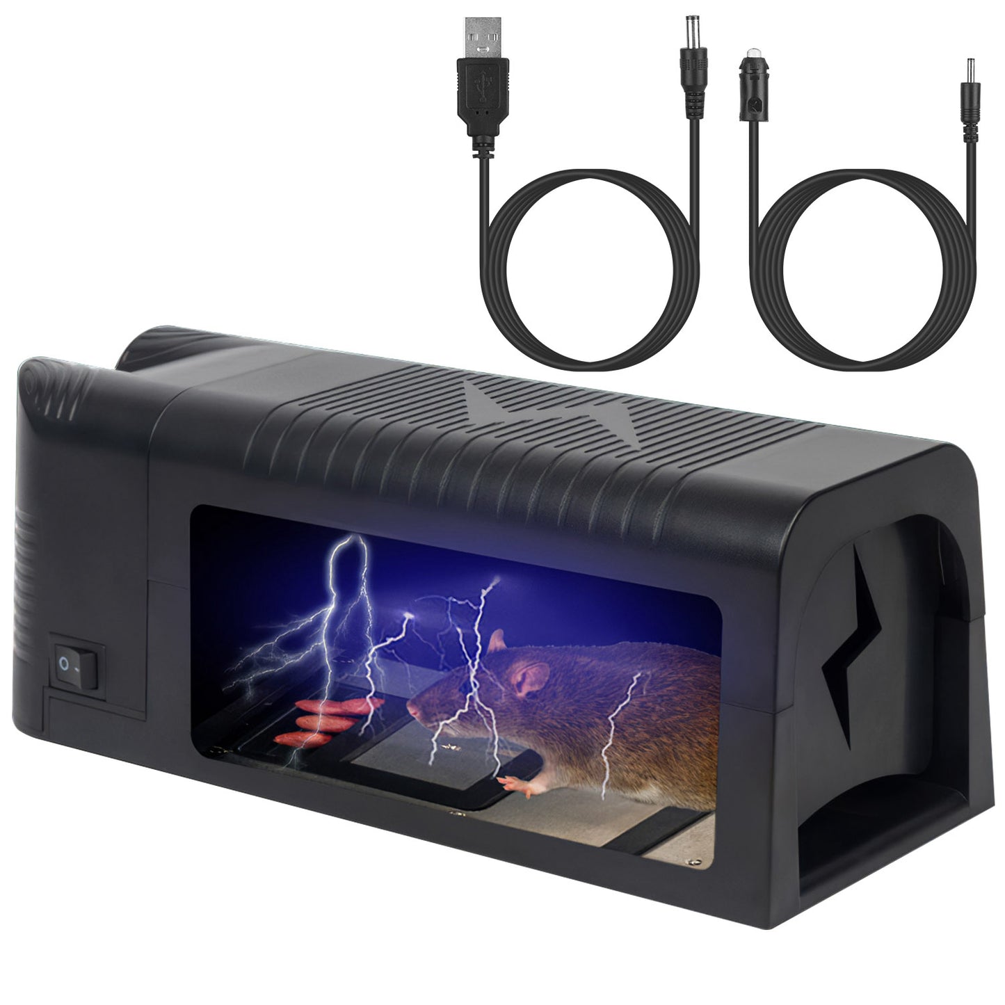 Electric Rat Trap - Rechargeable Mice Killer with 1800V Shock