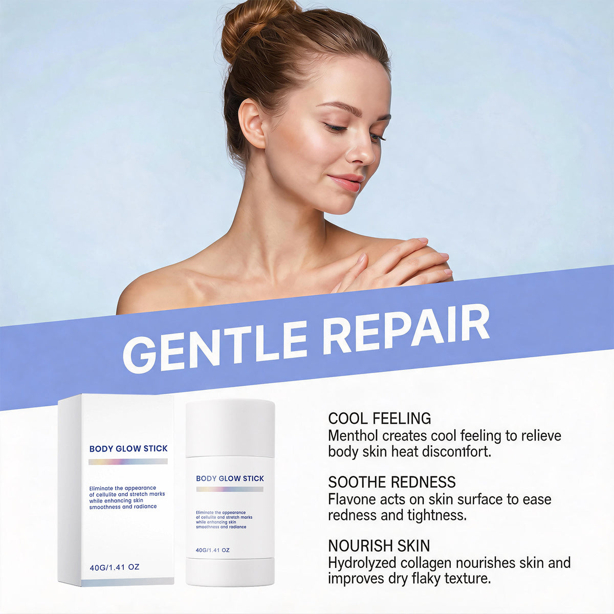 Body Moisturizing Stick - 40g Hydrating Care