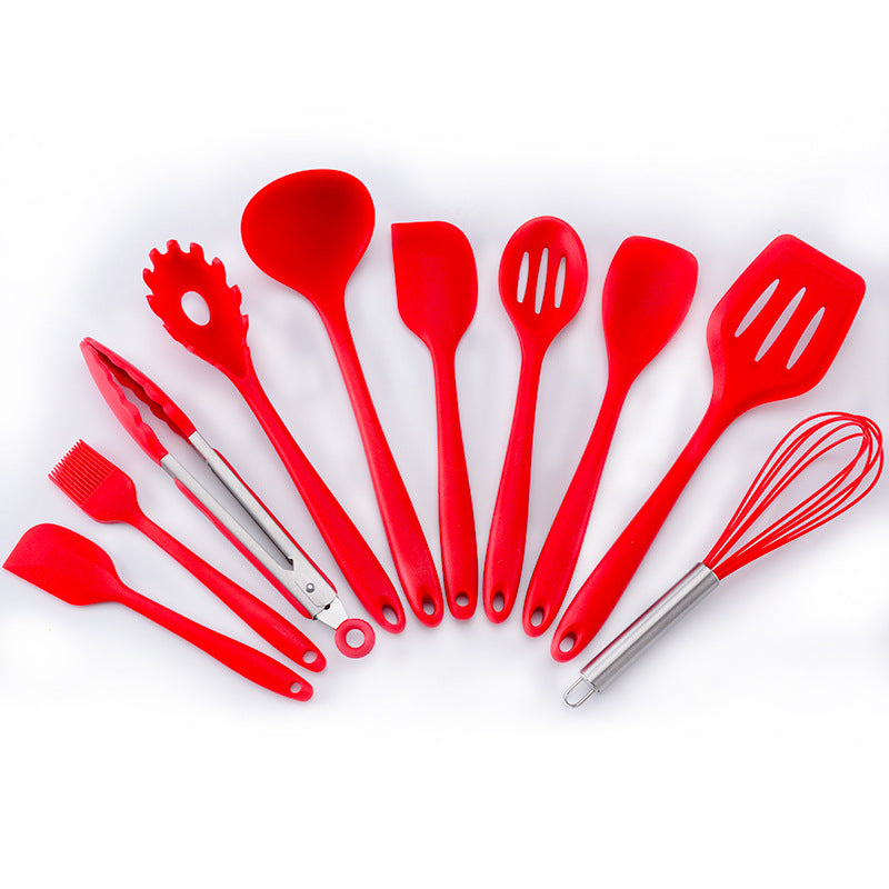 Silicone Kitchenware Set 10 Pieces Non-Stick Baking Cooking Tools