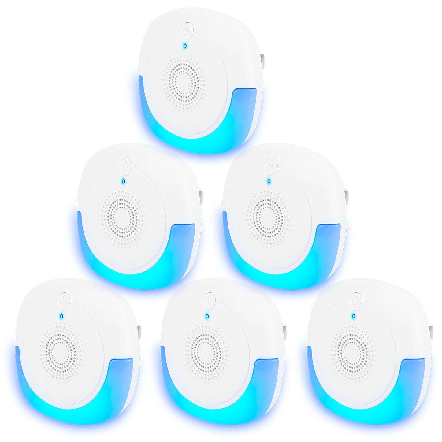 Ultrasonic Pest Repellers - 6 Pack Indoor Mouse Deterrent