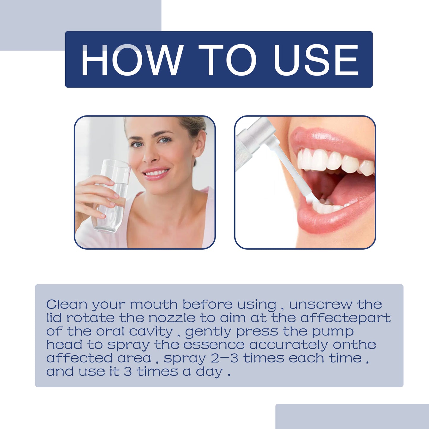 Peppermint Oral Care Spray for Gum Health and Relief