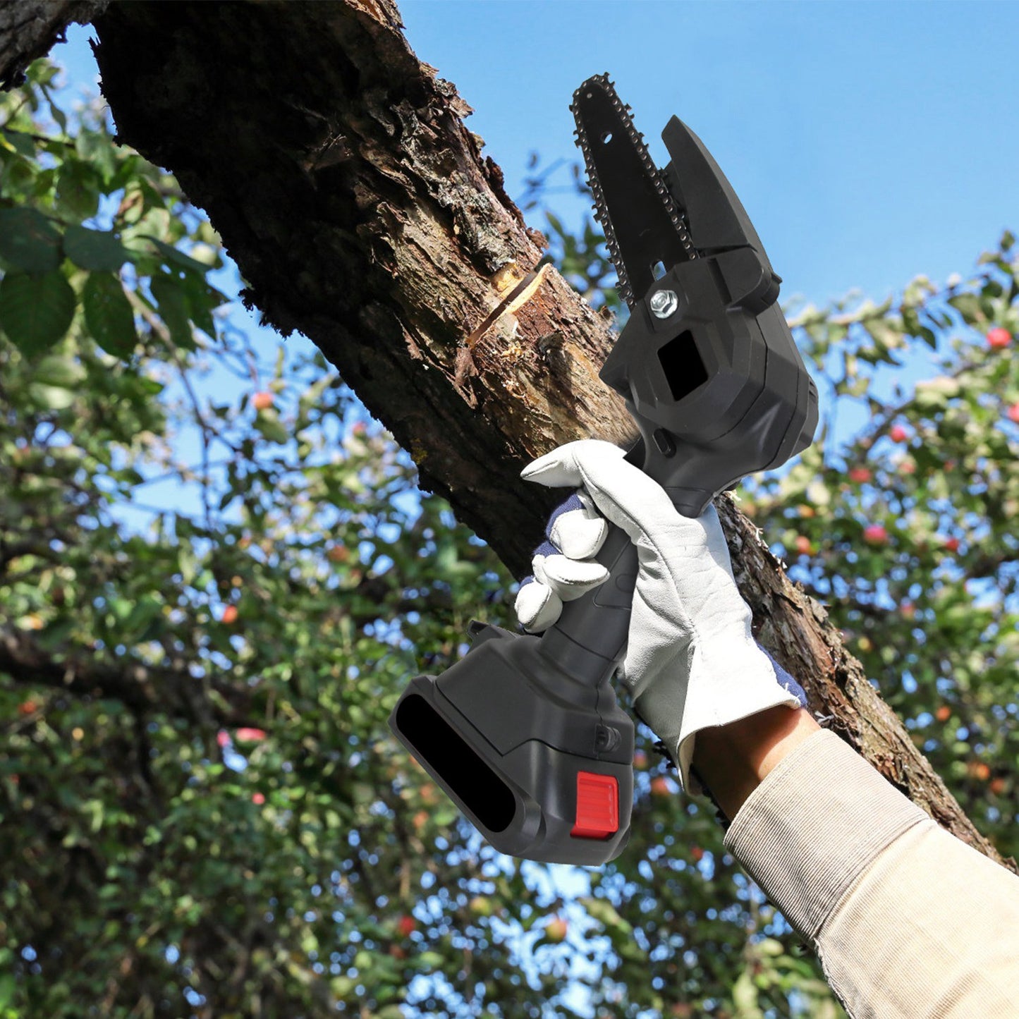 3-in-1 Cordless Pole Saw & Mini Chainsaw Garden Trimmer Kit with Adjustable Length