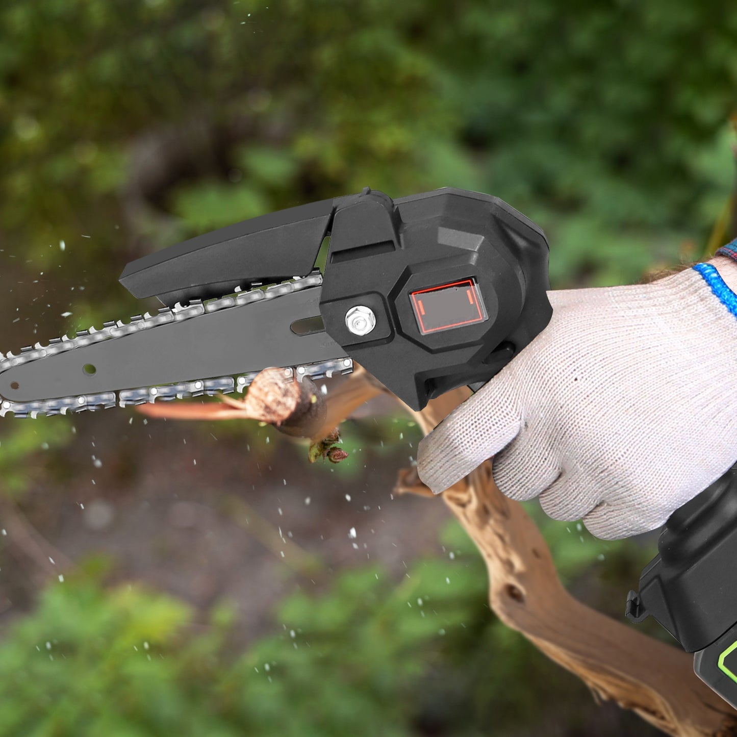 Cordless 2-in-1 Pole Saw & Mini Chainsaw Set with 2 Batteries for Tree Trimming