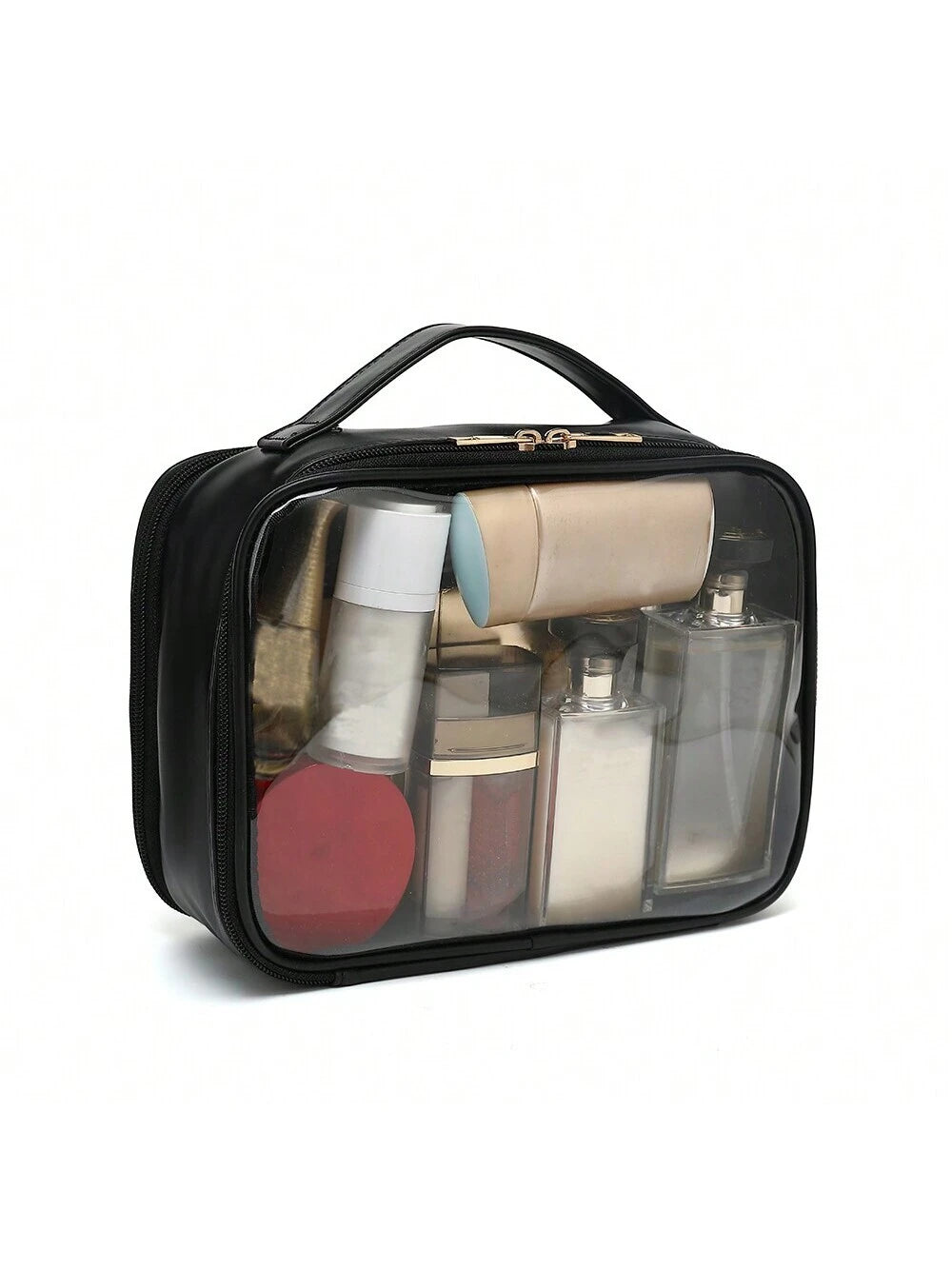 Clear Makeup Bag For Women, Cosmetic Travel Toiletry Bags Organizer