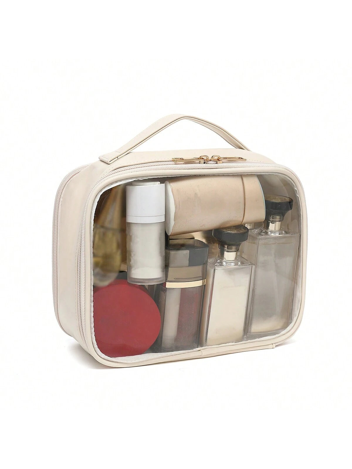 Clear Makeup Bag For Women, Cosmetic Travel Toiletry Bags Organizer