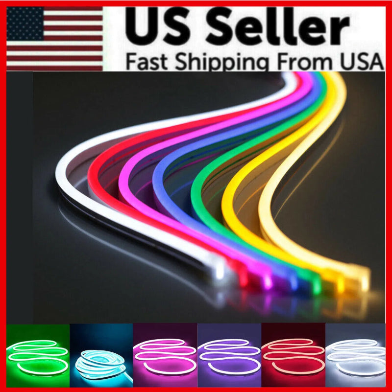 Waterproof LED Neon Strip Lights 12V Flexible Sign Lighting for Home & Commercial Use