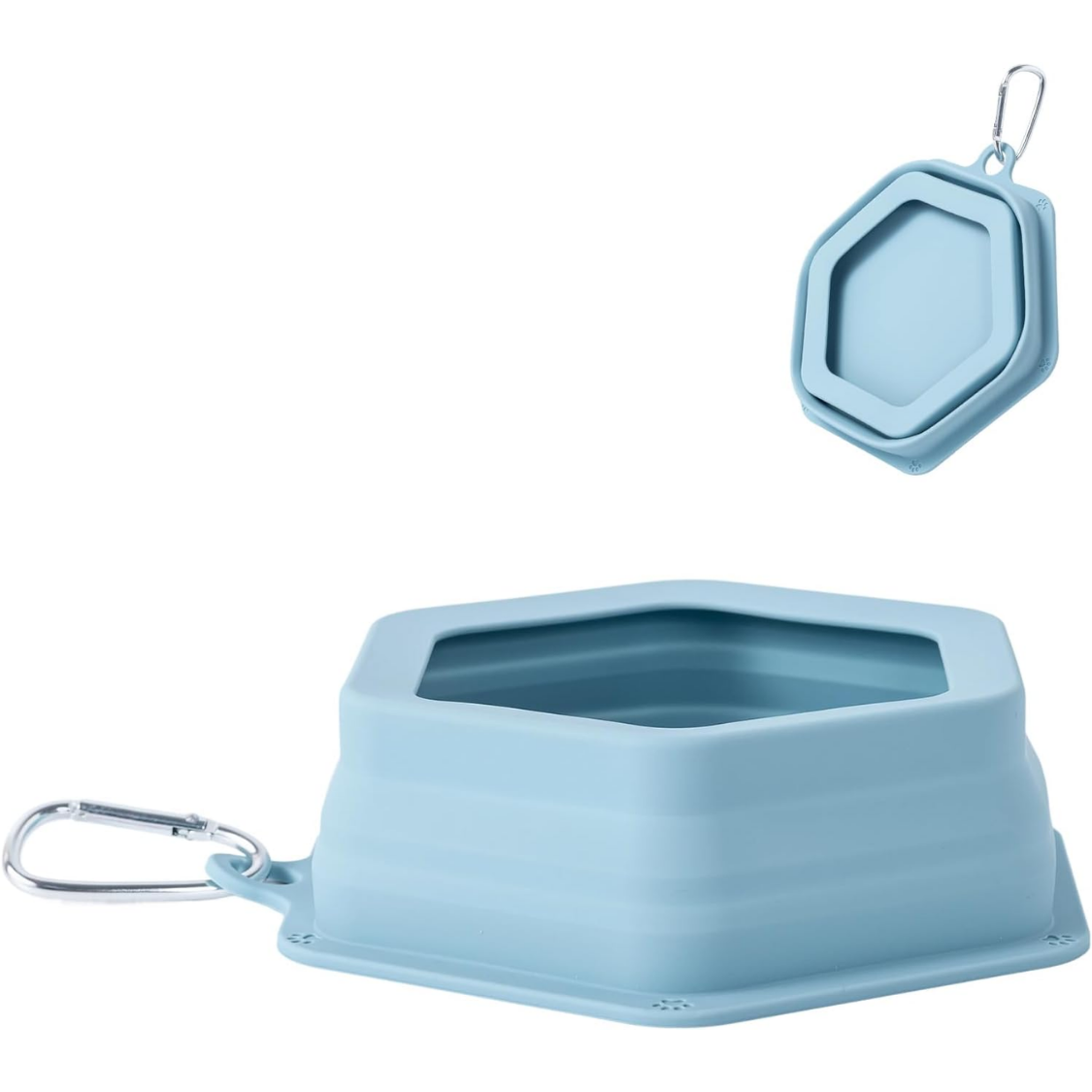 Travel Collapsible Pet Water Bowl - Spill-Proof, No Splash Design for Dogs & Cats, Large 24oz Capacity, Portable Vehicle Dish