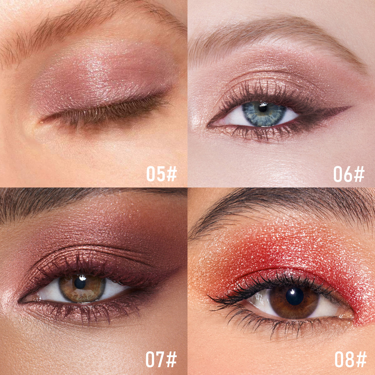 Mashed Potato Eyeshadow - Long-Lasting Iridescent Shimmer Makeup