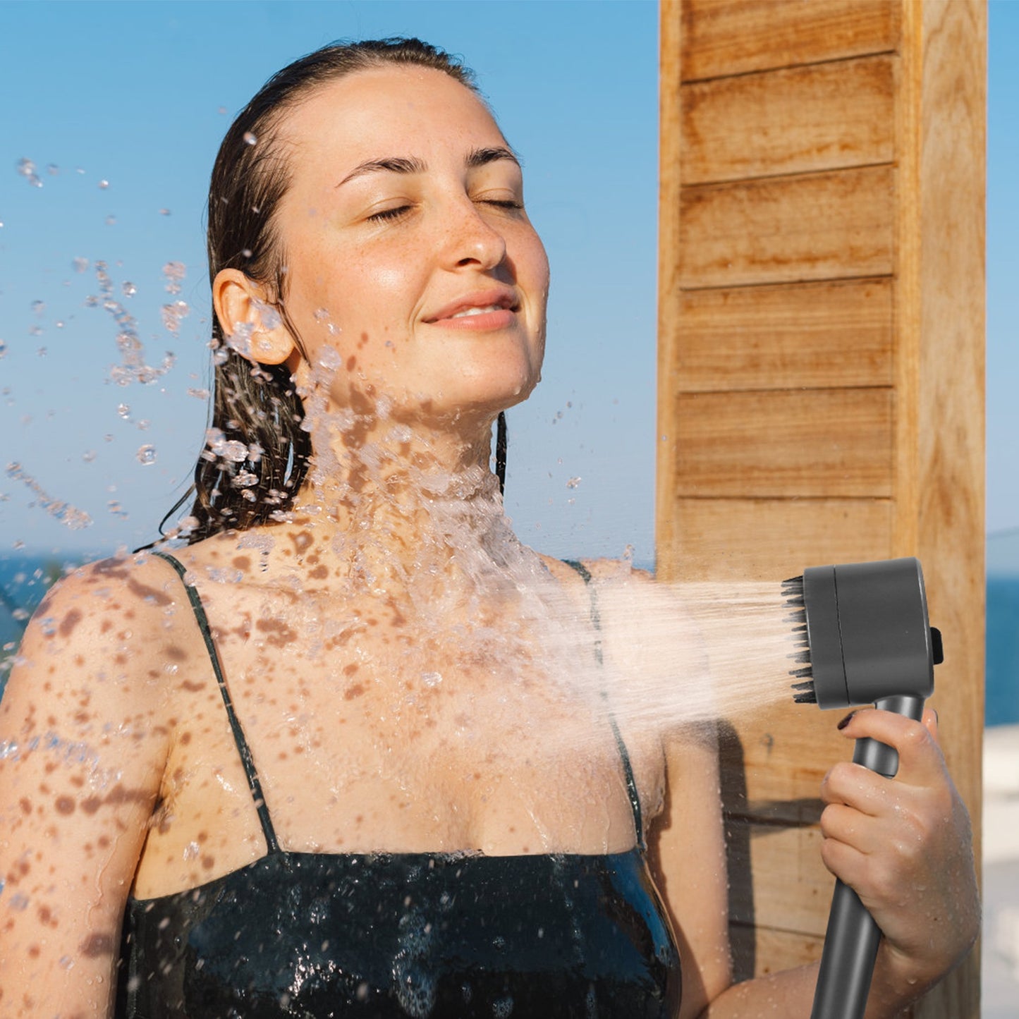 Portable Camping Shower with 6000mAh Battery & Filtered Shower Head