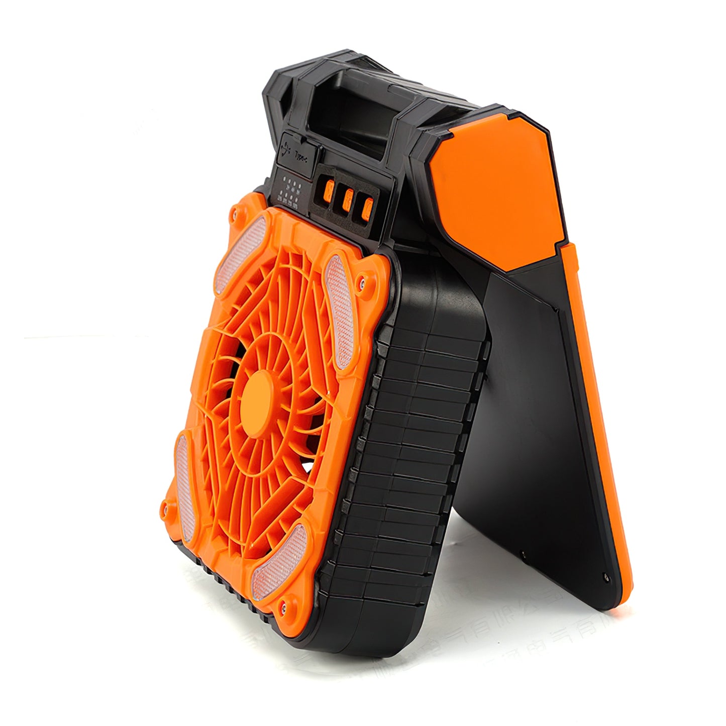 Solar Camping Fan with LED Lantern - 5200mAh Rechargeable