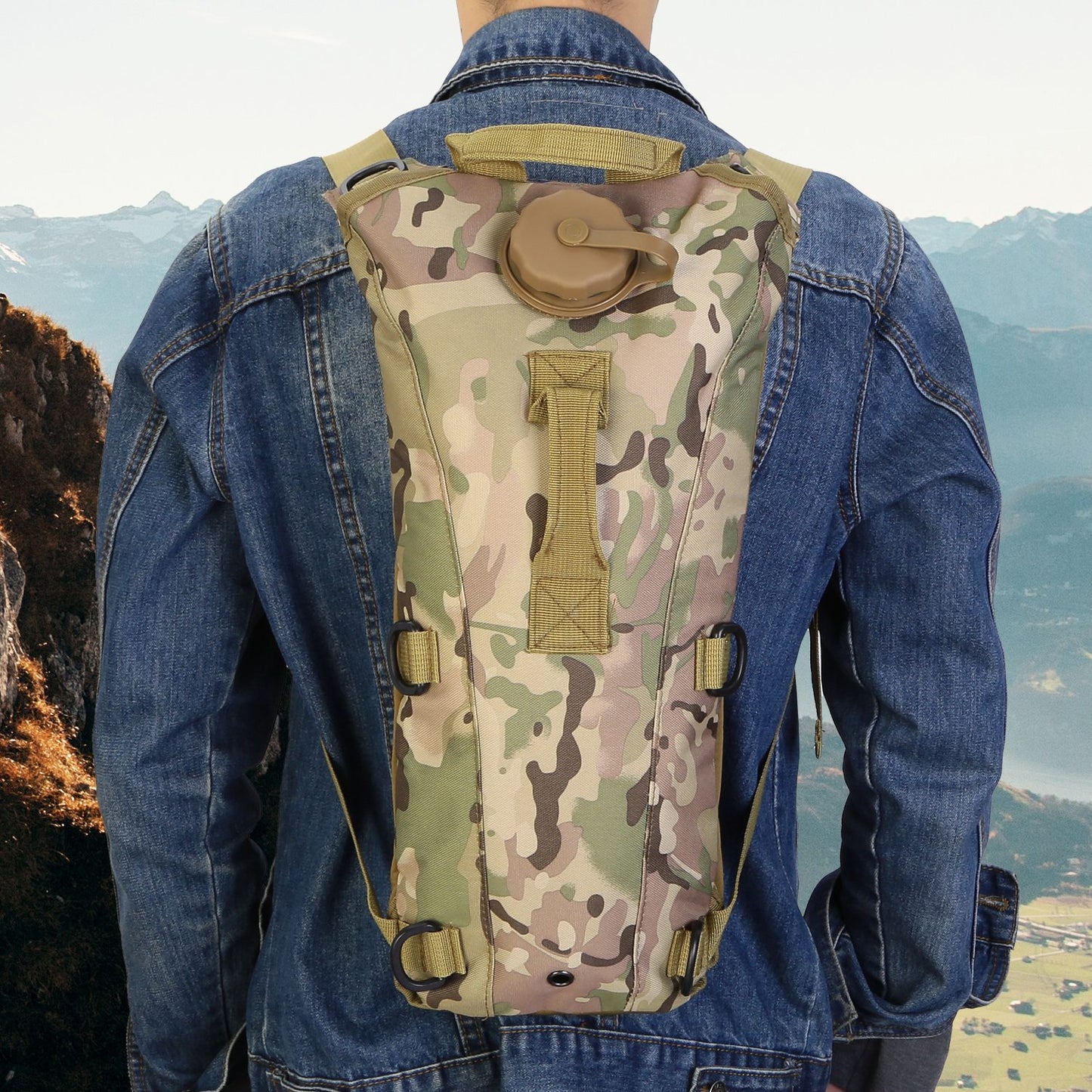 3L Tactical Hydration Pack - Adjustable Water Backpack for Hiking & Cycling