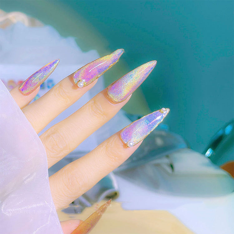 Universal Colorful Cat Eye Gel Polish - Rainbow UV Nail Art