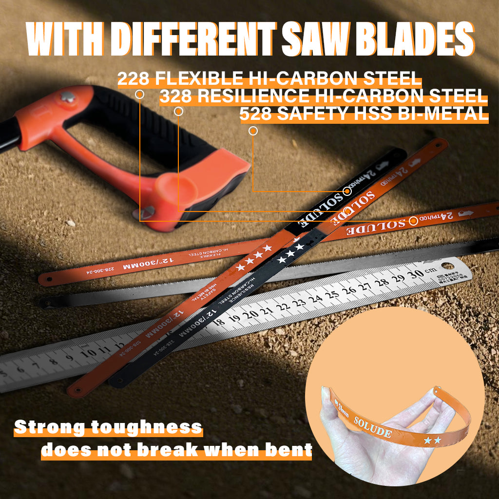 Multi Purpose Hand Saw J-002 for Metal, Wood, Plastic - Ergonomic, Lightweight