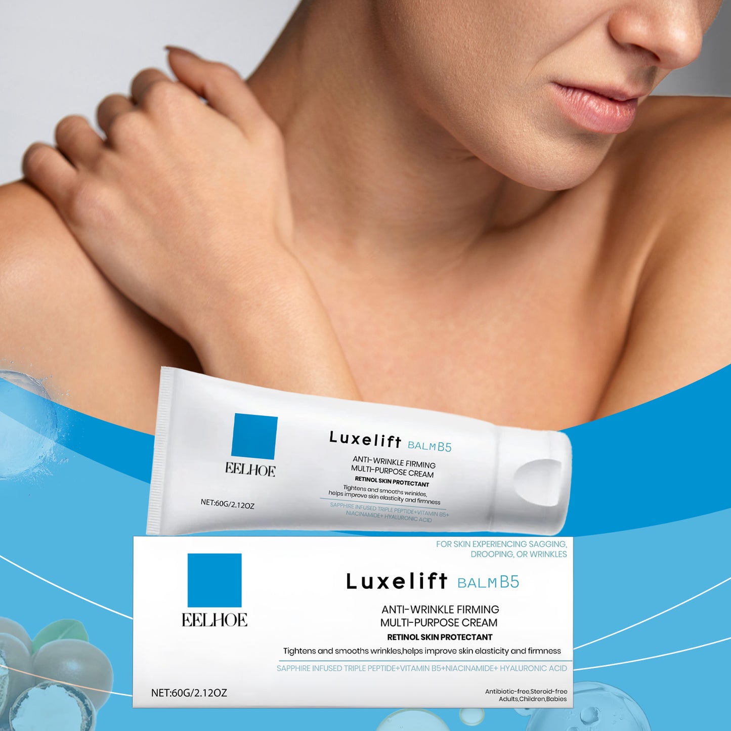 Firming Body Butter - Anti-Wrinkle Moisturizing Cream with Hyaluronic Acid