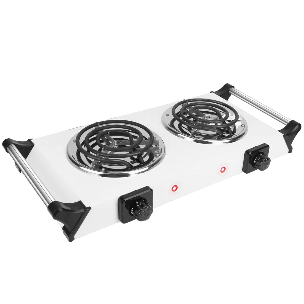 2000W Electric Dual Burner Portable Hot Plate with 5 Settings