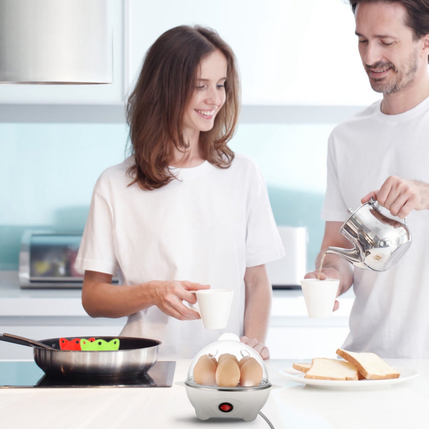 Electric Egg Cooker - 7 Capacity Hard-Boiled Egg Maker