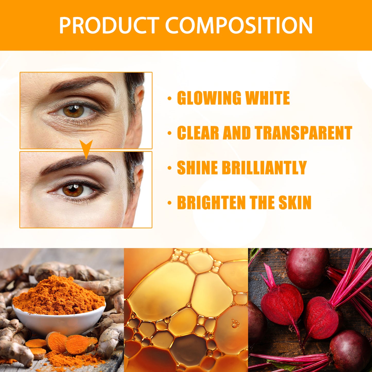 Turmeric Firming Face Cream - Anti-Aging Moisturizer for Wrinkles & Glow