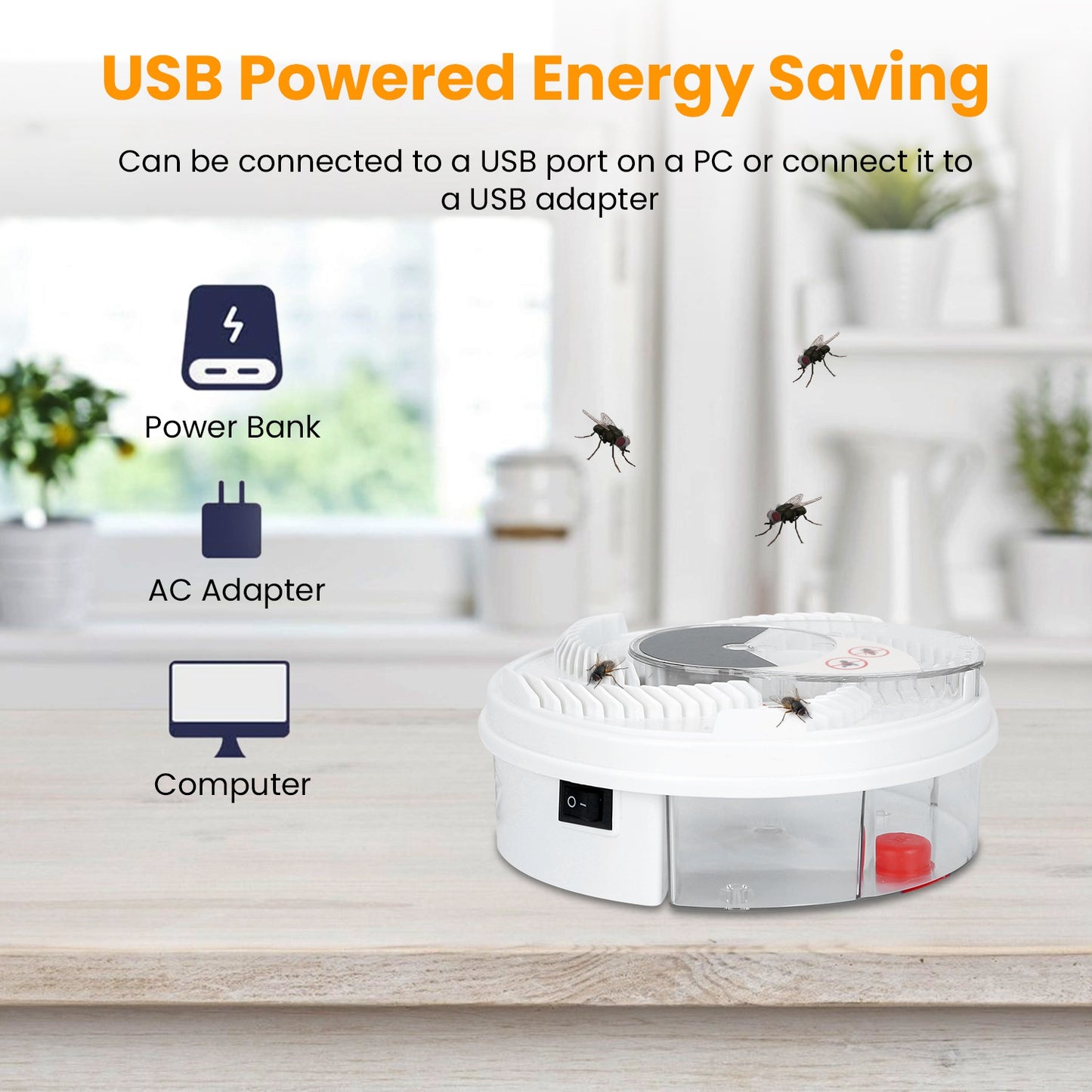 Electric Fly Trap - USB Powered Automatic Pest Control Tool