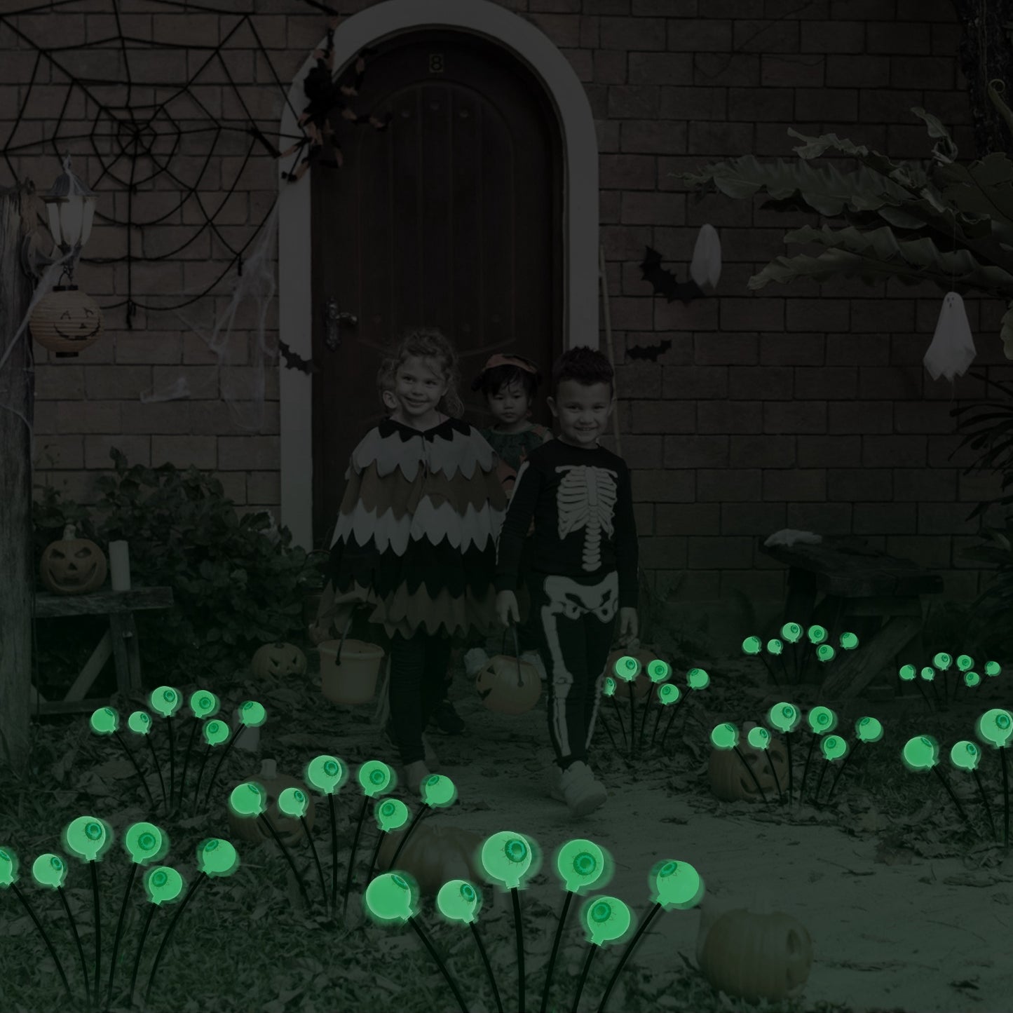 Solar Scary Eyeballs Lights - 2 Pack Halloween Decoration