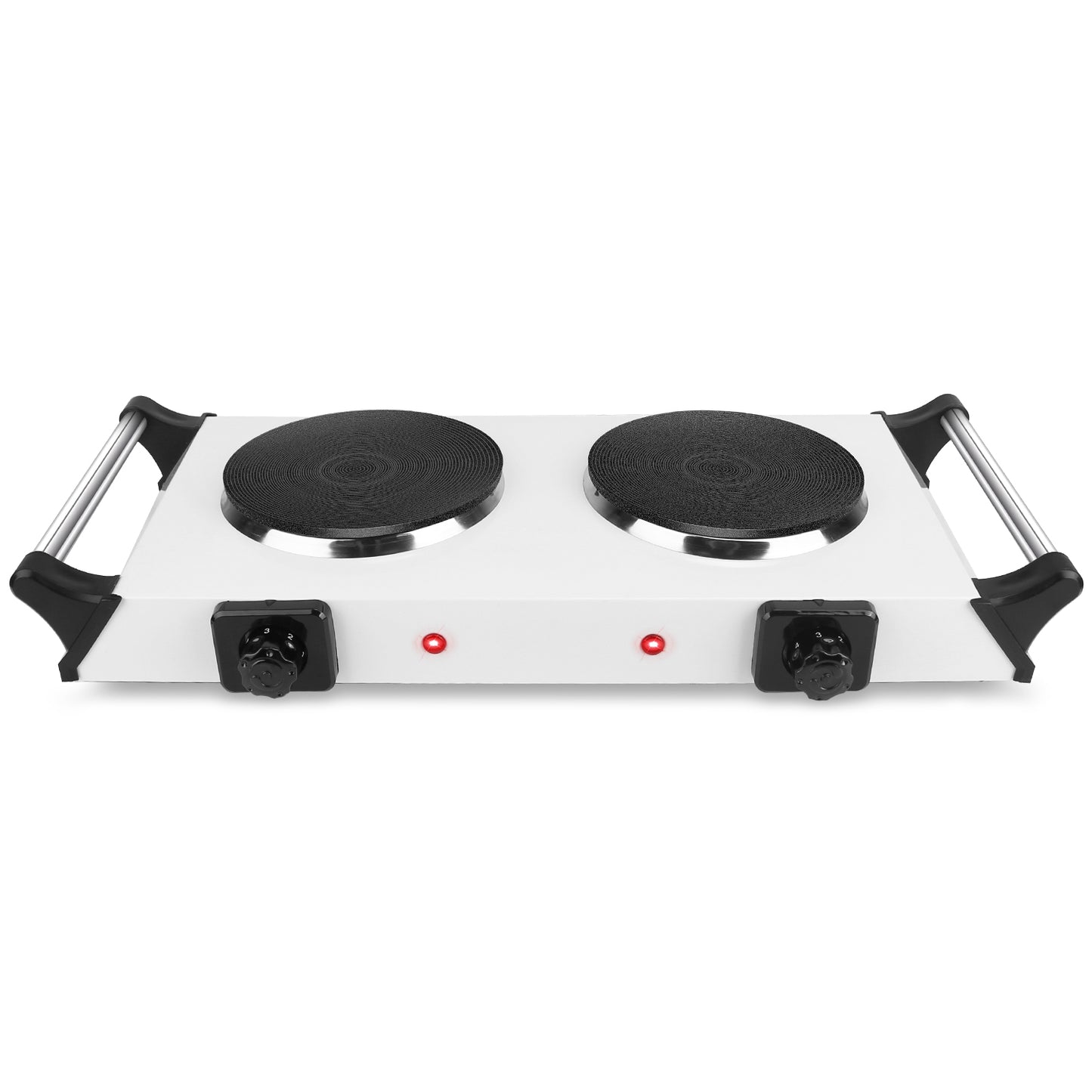 2000W Electric Dual Burner Hot Plate - Portable Coil Stove