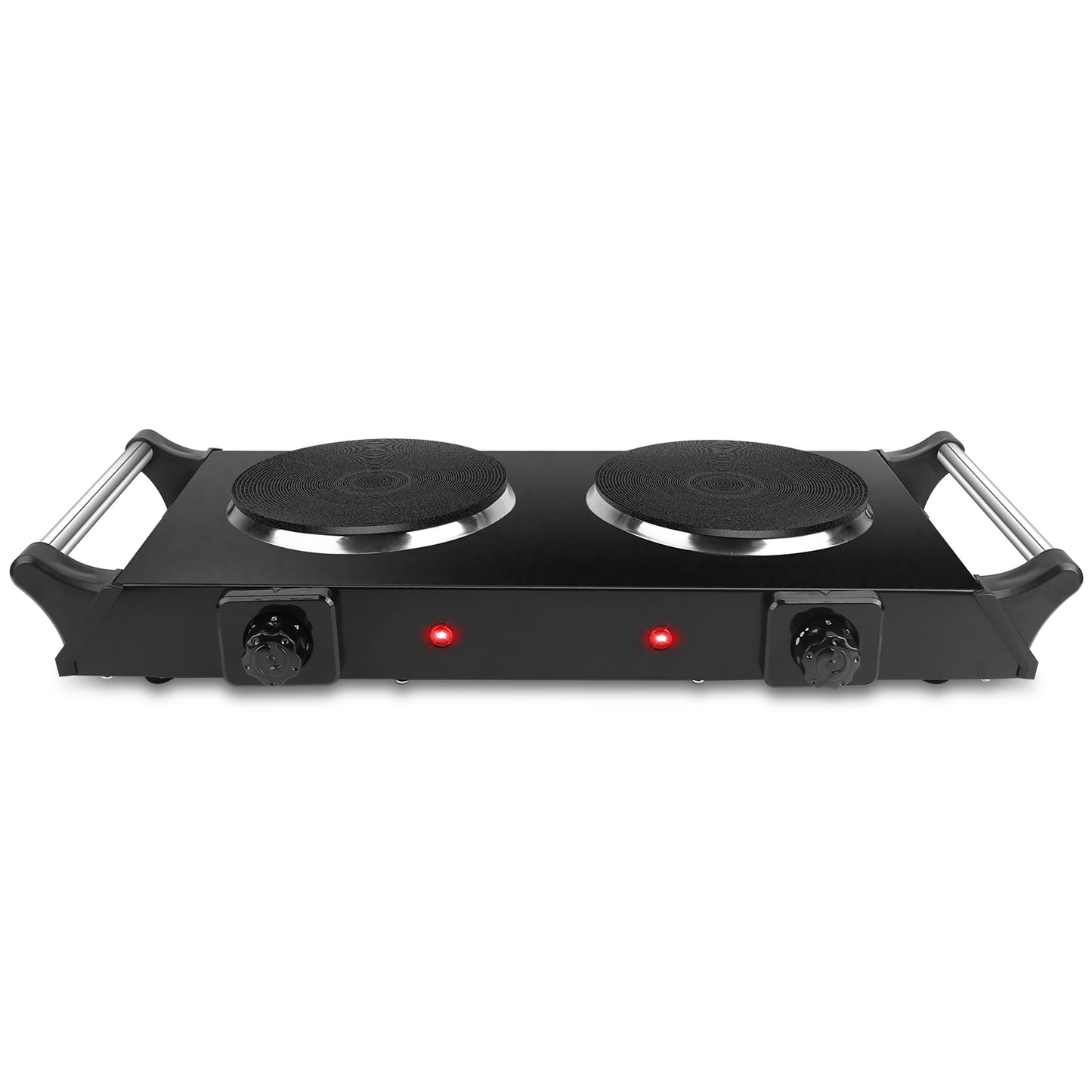 2000W Electric Dual Burner Hot Plate - Portable Coil Stove