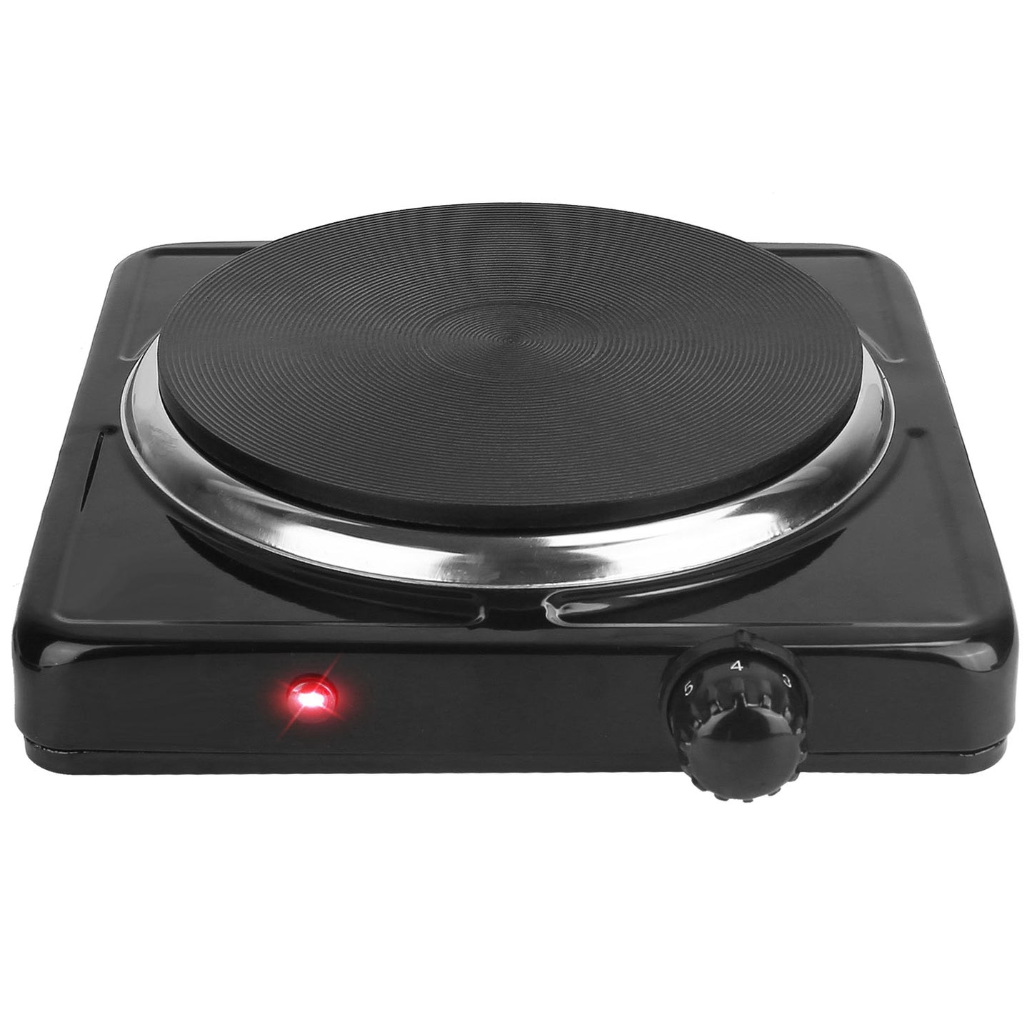 1500W Portable Electric Single Burner Hot Plate with Temperature Control