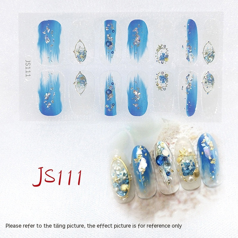 3D Crystal Nail Art Sticker Set - Crystal Glass Nail Film for Manicure