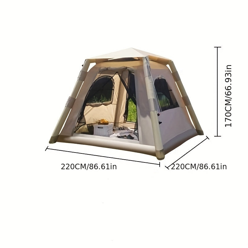 Inflatable Camping Tent for 2-4 People - Waterproof & Quick Setup