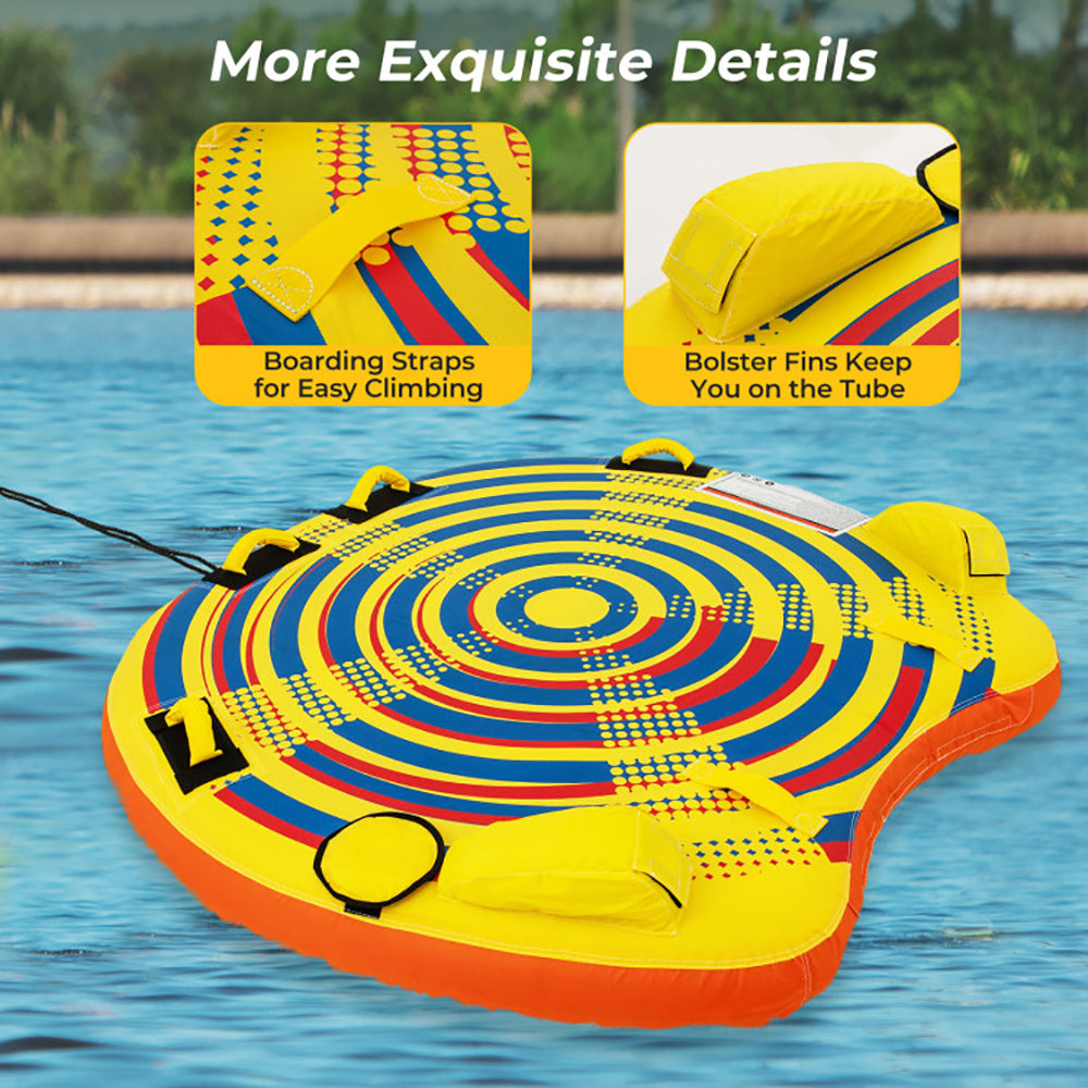 Inflatable Towable Tube for 1-2 Riders - 340 lbs Capacity