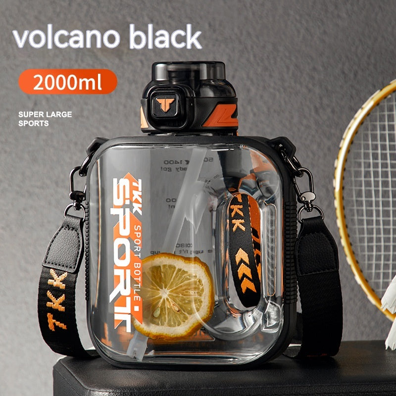 Large Capacity Water Bottle for Outdoor Sports - High Temperature Resistant, Portable Barrel