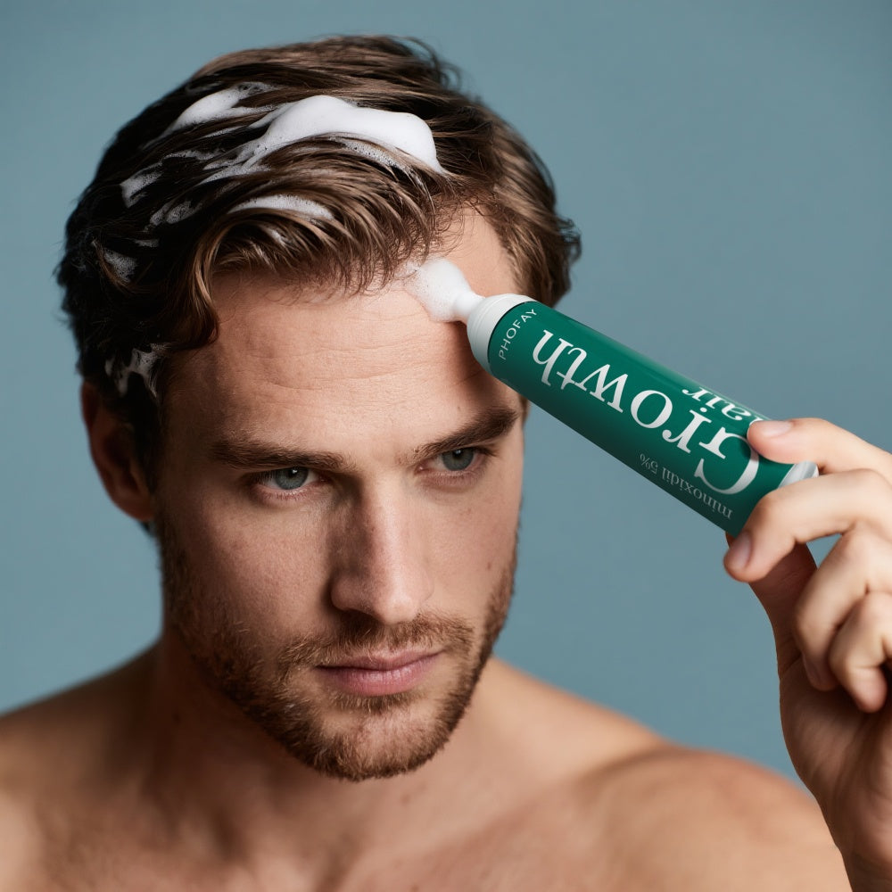 Minoxidil Anti-Hair Loss Mousse for Scalp and Hair Regrowth