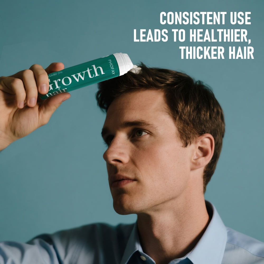 Minoxidil Anti-Hair Loss Mousse for Scalp and Hair Regrowth