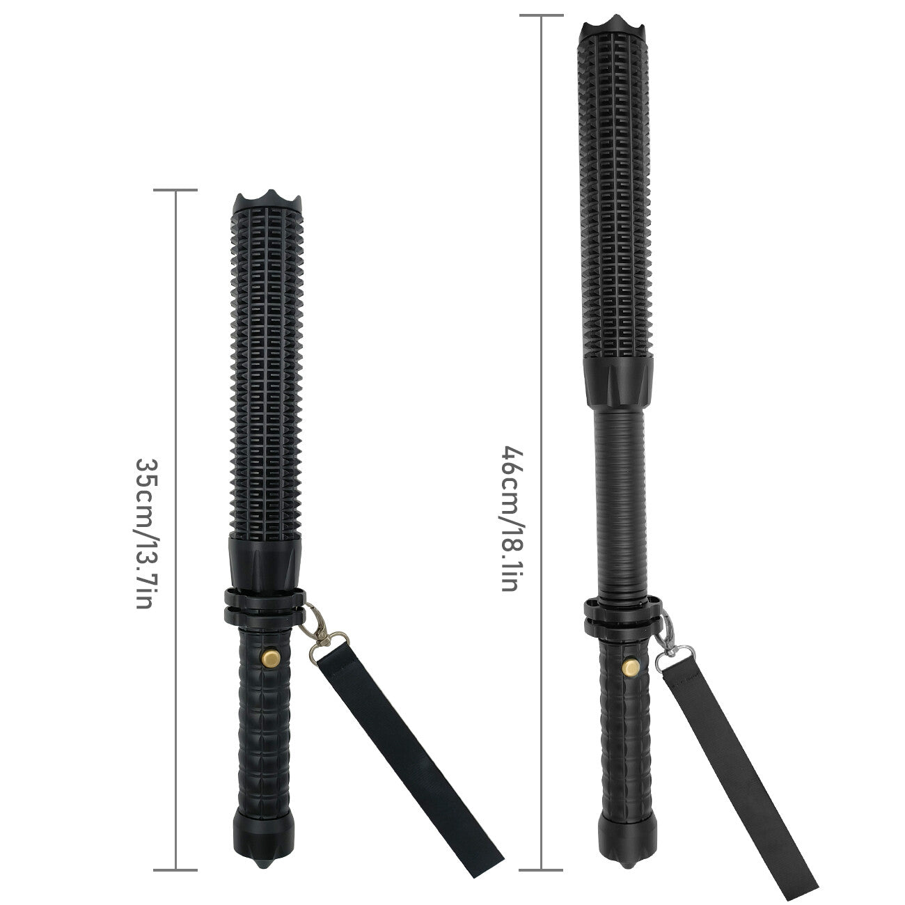 Rechargeable LED Flashlight with Zoom & Emergency Hammer - Waterproof Work Light