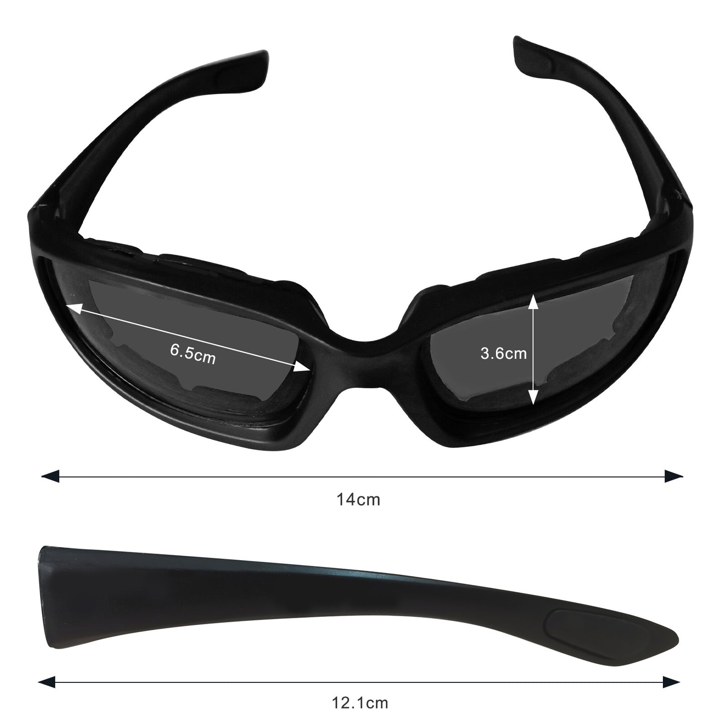 Cycling Sunglasses with UV400 Protection - Gray Lens