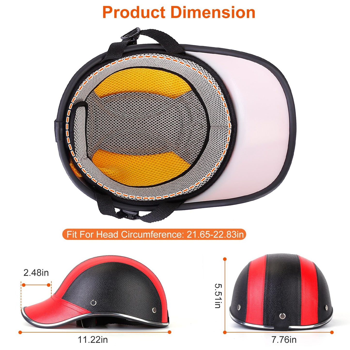 Adjustable Safety Bicycle Helmet with Sunshade & Anti-UV Protection