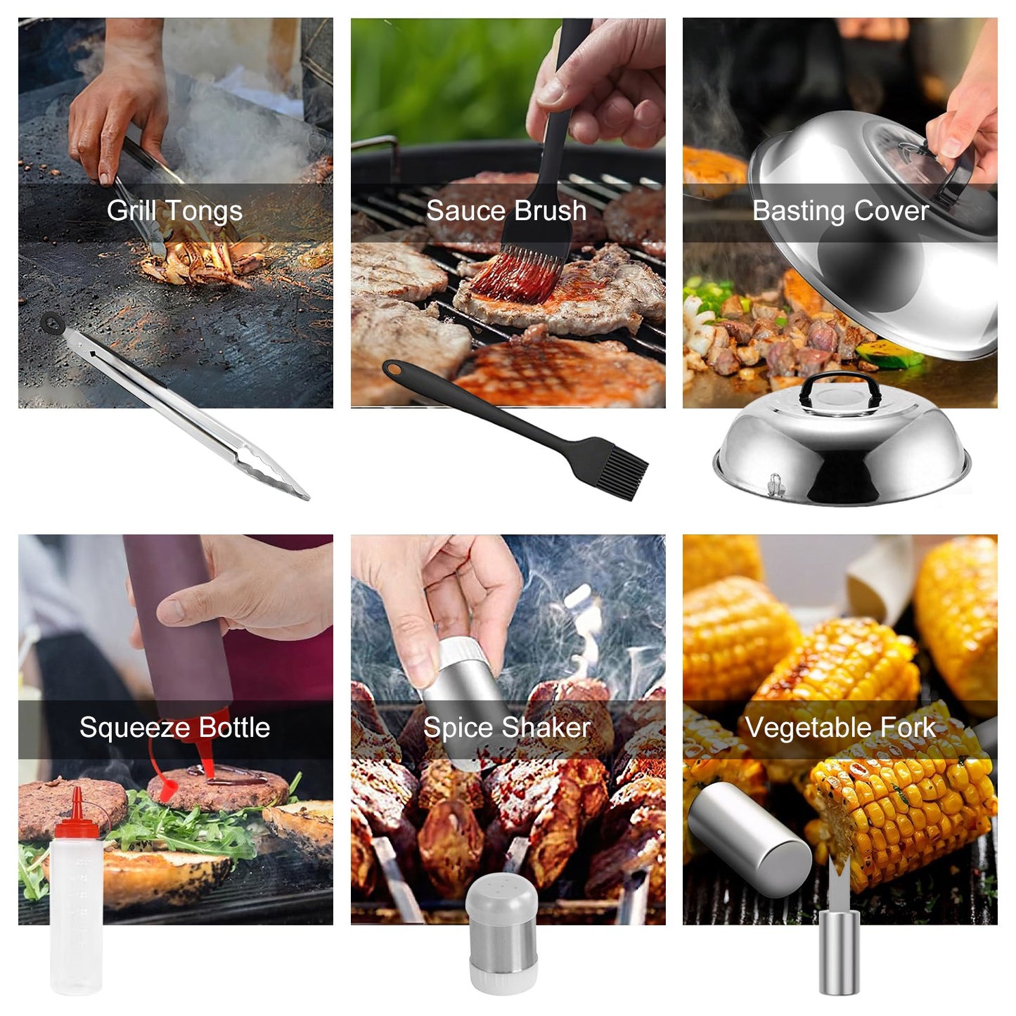 31-Piece Griddle Accessories Kit with Spatulas & Storage Bag