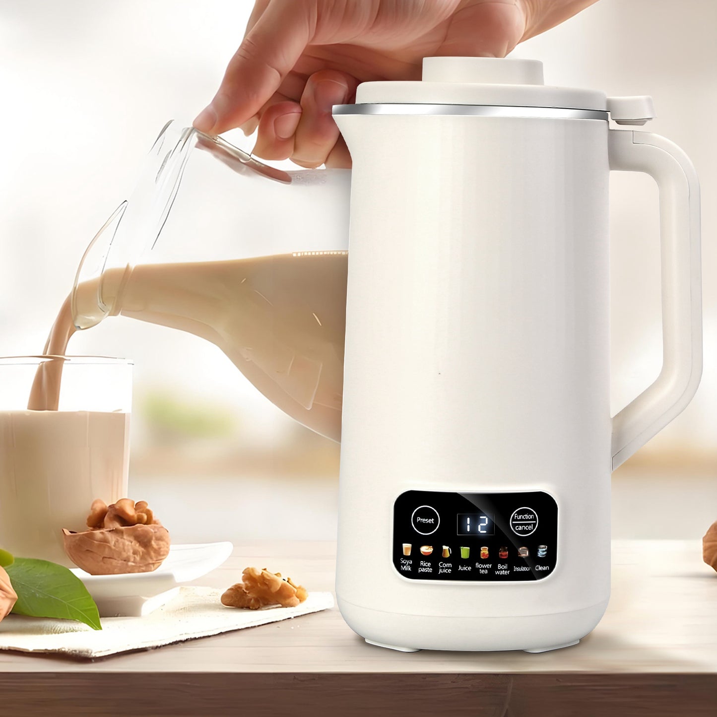 27OZ Soy Milk Maker - Automatic Nut Milk Machine with Self-Cleaning