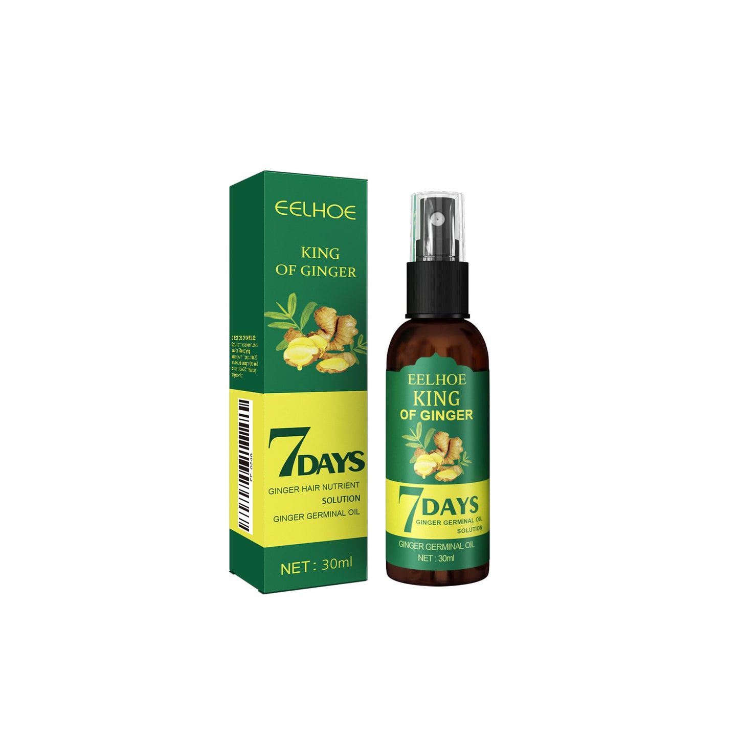 Ginger Scalp Nourishing Hair Spray - Hair Growth and Strengthening Treatment