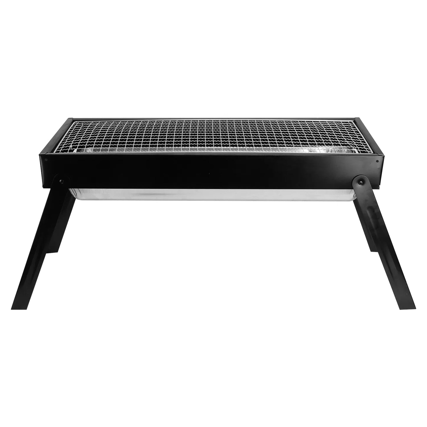Portable Foldable Charcoal BBQ Grill - Stainless Steel for Camping