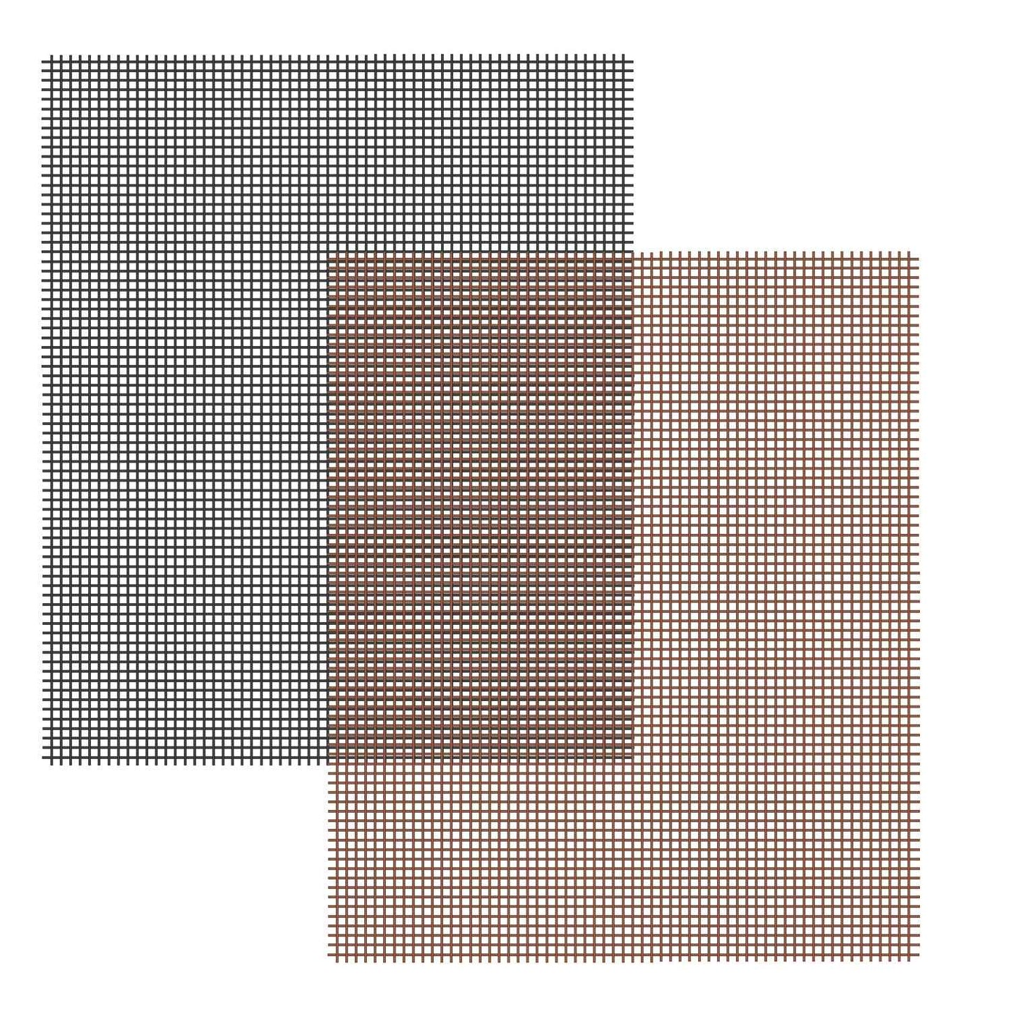 Reusable Non-Stick BBQ Grill Mat - Beige, 500°F Heat Resistant