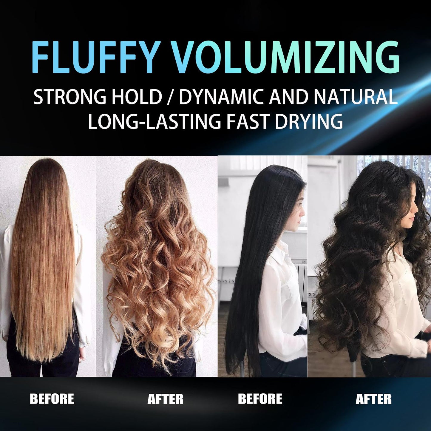 Volumizing Hair Setting Spray - Long-Lasting Hold & Moisturizing Formula, 100ml