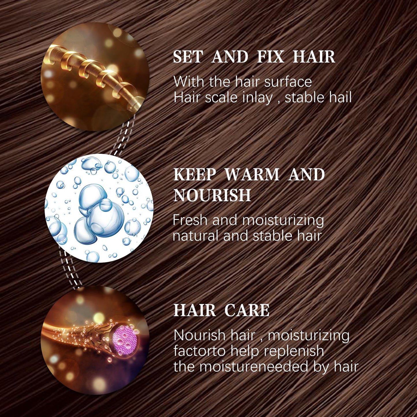 Volumizing Hair Setting Spray - Long-Lasting Hold & Moisturizing Formula, 100ml
