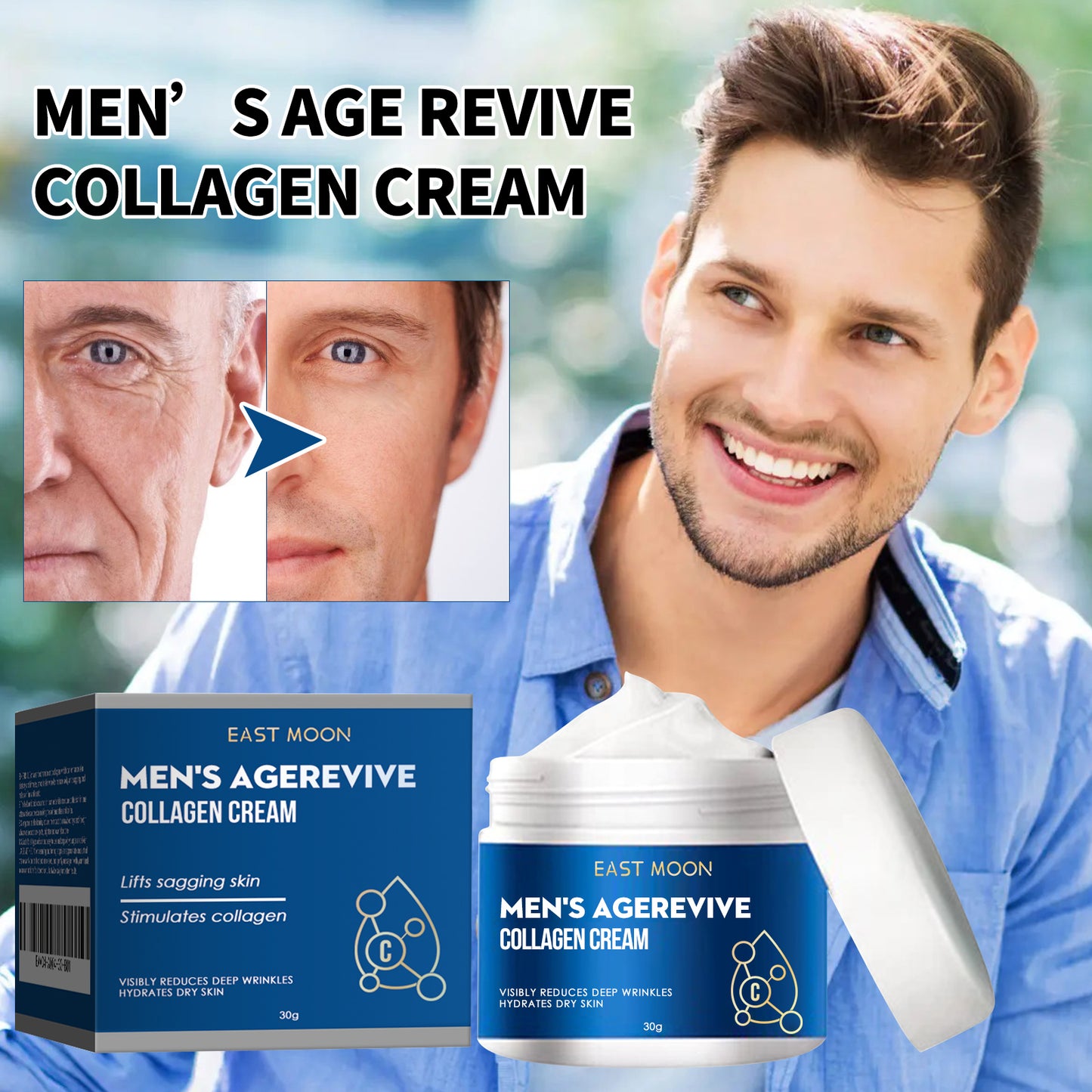 Collagen Anti-Aging Face Cream - Niacinamide & Hyaluronic Acid Moisturizer