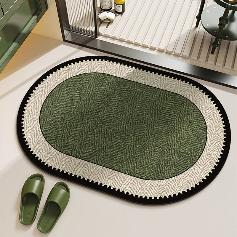 Water-Absorbent Non-Slip Quick-Drying Shower Mat for Home Bathroom
